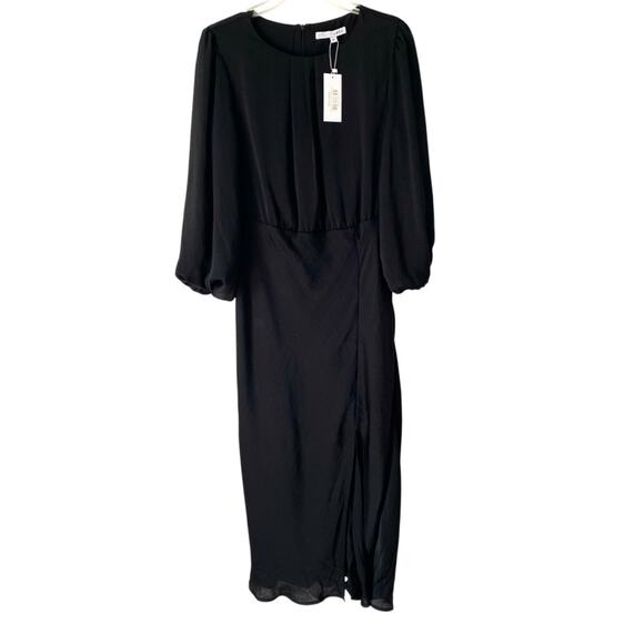 Baltic Born NWTs High Line Black Midi Dress size medium - Picture 2 of 8